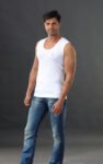 ANAND CP White Color Sleeveless Vest