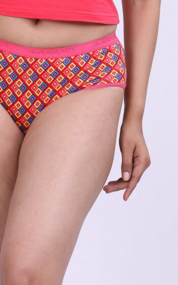 ANAND Satin Multicolors Printed Panties