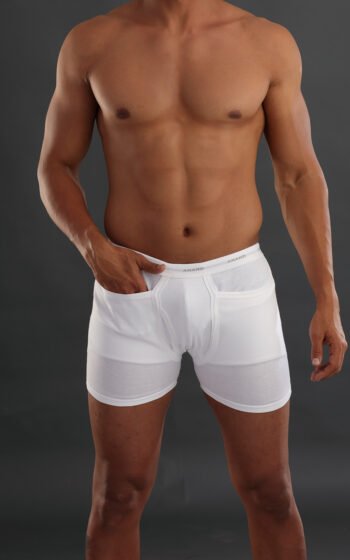 ANAND White Colour Super pocket Trunks